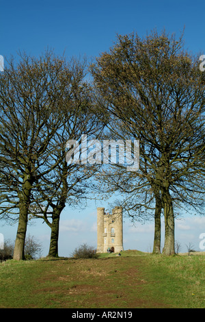 Autumnal view of Broadway Tower  Worcestershire England UK Europe Stock Photo