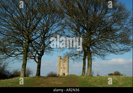 Autumnal view of Broadway Tower  Worcestershire England UK Europe Stock Photo