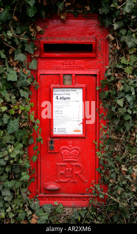 A traditional letter box in the village of Ickham in Kent, England. Stock Photo