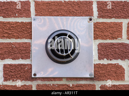 a balanced flue for a gas boiler Stock Photo