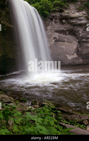 Minneopa Falls, Minneopa Falls State Park, Minnesota USA Stock Photo