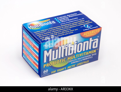 Multibionta probiotic multivitamin pills Stock Photo