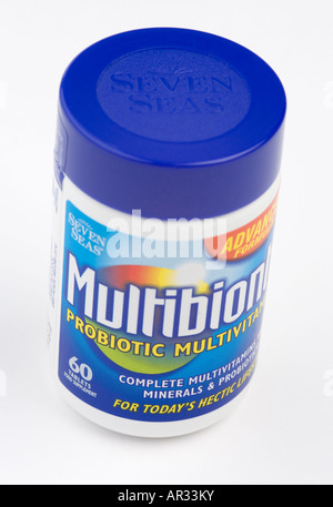 Multibionta probiotic multivitamin pills Stock Photo