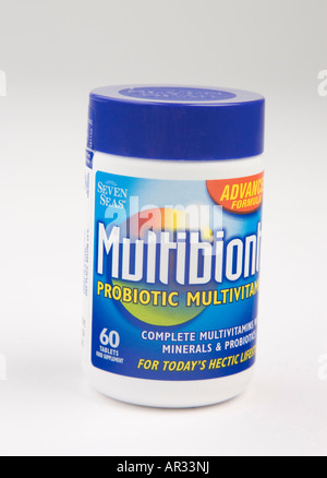 Multibionta probiotic multivitamin pills Stock Photo