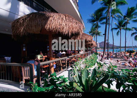 Dukes Restaurant Waikiki Oahu Hawaii Stock Photo