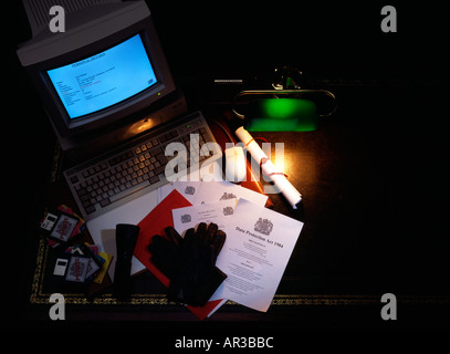 keep data safe from theives Stock Photo