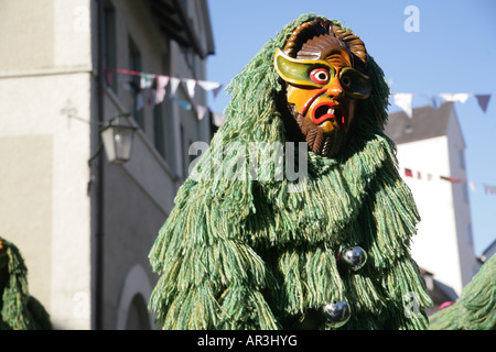 Swabian Alemannic carnival in Leutkirch South Germany Schwäbisch Stock Photo