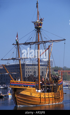 The Matthew, a replica ship that John Cabot and his crew used sailing ...