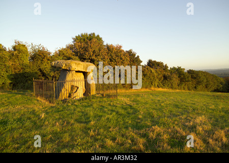 Kits Coty Hoo House Remains of a Neolithic Chambered Long Barrow Near Aylesford Kent This is part of the Medway megaliths Stock Photo