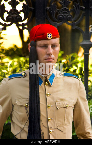 PARLIAMENT GUARDS ATHENS GREECE Stock Photo