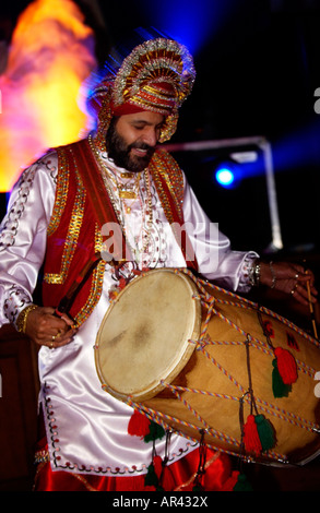 dhol blasters indian drummer drum india bollywood Stock Photo