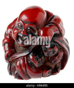 Netsuke Buddha figurine Stock Photo