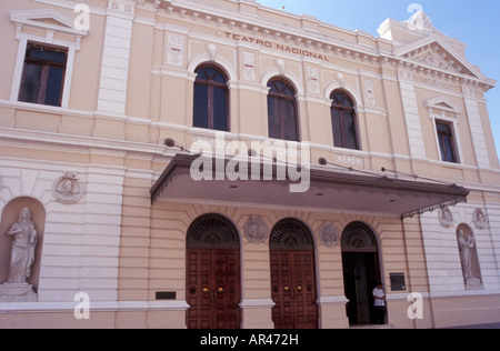 The Teatro Nacional in Casco Viejo, San Felipe, Panama City, Panama Stock Photo