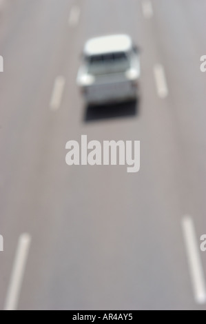 Car on the freeway Stock Photo