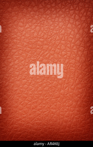 orange crackled leather background shot square on Stock Photo