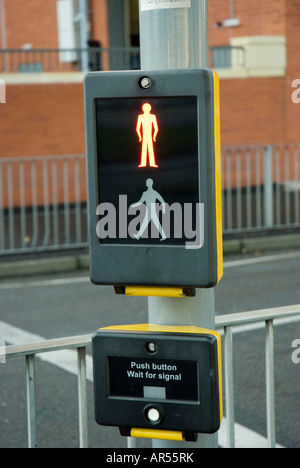 Pedestrian crossing sign Stock Photo