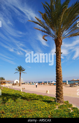Beach view, Hotel Sofitel Taba Heights, Taba Heights, Sinai Peninsula, Republic of Egypt Stock Photo