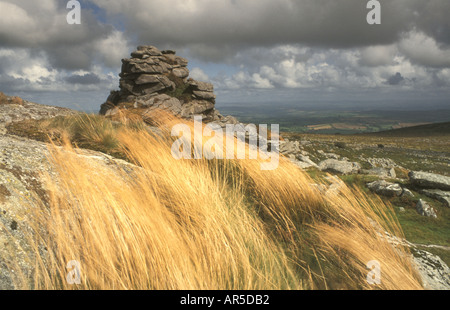 Kilmar Tor on Bodmin Moor in north Cornwall, UK Stock Photo