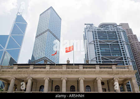 Hong kong skyscrapers Stock Photo