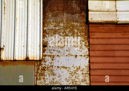 Rusty tin hut Stock Photo