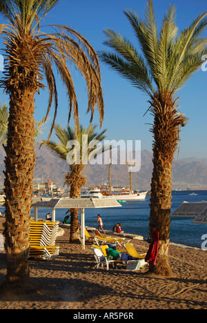 North Beach, Eilat, South District, Israel Stock Photo