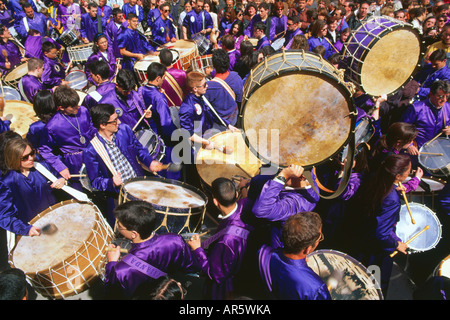 The drums of Calanda, Holy Week, Calanda, Province Teruel, Aragon, Spain Stock Photo