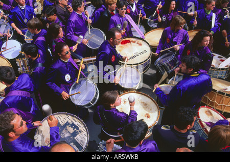 The drums of Calanda, Holy Week, Calanda, Province Teruel, Aragon, Spain Stock Photo