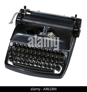 Vintage typewriter isolated on a white Stock Photo