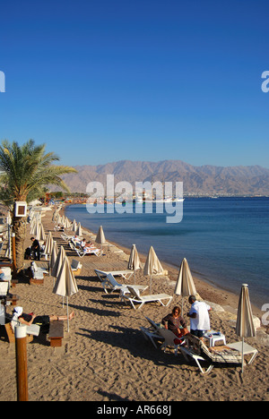 North Beach, Eilat, South District, Israel Stock Photo
