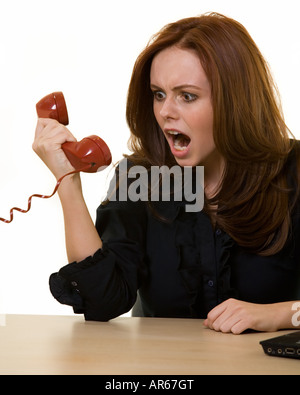 Annoying phone call Stock Photo