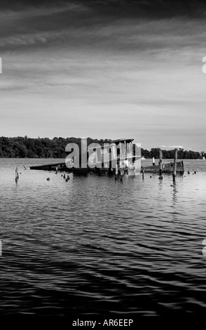 derilict tug boats in Baltimore Stock Photo