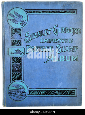 Stanley Gibbons Improved Postage Stamp Album 1928 For Editorial Use Only Stock Photo