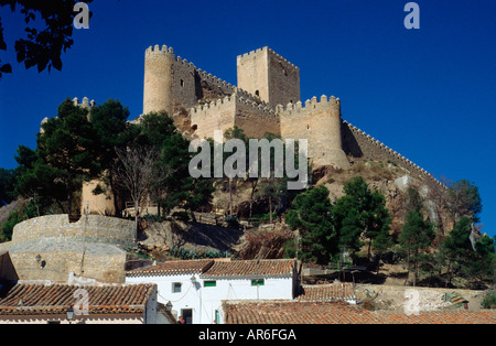 Medieval Castle Almansa Castilla La Mancha Albacete Spain Stock Photo