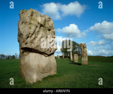 Avebury stone circle (NT), Wiltshire, UK. Stock Photo