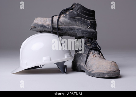 hard soled shoes construction site