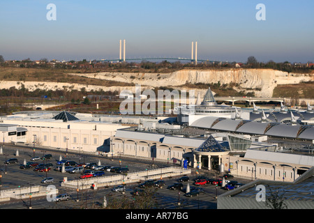 Bluewater is a super-regional shopping centre, opened March 1999 located at Greenhithe borough of Dartford kent england uk gb Stock Photo