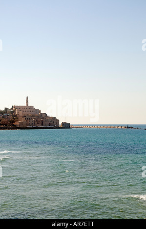 Israel Jaffa The Andromeda rock at the entrance to the harbour Stock ...