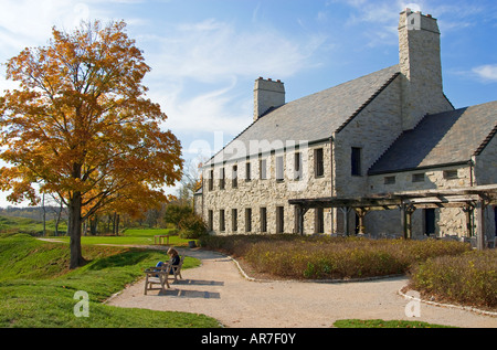 Whistling Straits Golf Course Club House, Kohler, Wisconsin, USA Stock Photo