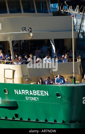 'Narrabeen', a Sydney ferry departing Circular Quay for Manly, Sydney, Australia Stock Photo