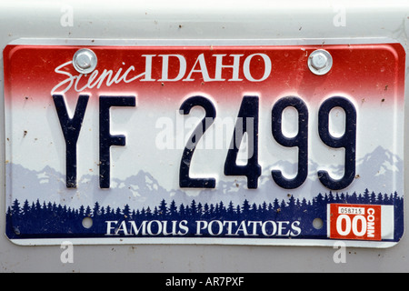 Idaho State License Plate Stock Vector Art & Illustration, Vector Image 