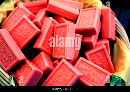 French soap on sale in market
