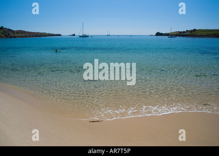 Beach on St Agnes in the Scilly Isles England UK Stock Photo