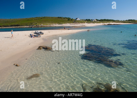 Beach on St Agnes in the Scilly Isles England UK Stock Photo