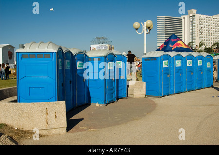 Public rest room in an open air event Tel Aviv Israel Stock Photo