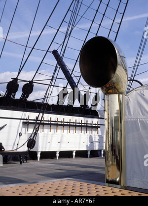 HMS Warrior Iron Clad warship 1860 Stock Photo