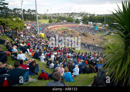 Crusty Demons Global Assault Tour 2004 Freestyle moto x Model released Stock Photo