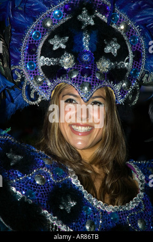 Brazilian-style carnival celebration with London's Samba Schools at the Sadler's Wells Theatre in Islington Stock Photo