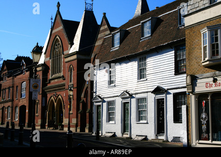 Rochester town centre buildings medway county of kent england uk gb Stock Photo