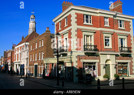 Rochester town centre buildings medway county of kent england uk gb Stock Photo