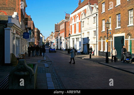 Rochester town centre buildings medway county of kent england uk gb Stock Photo